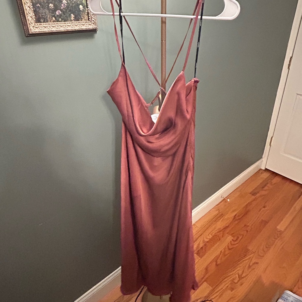 Elegant Mauve Slip Dress
